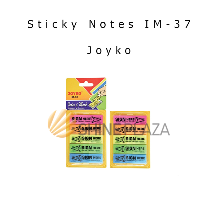 Jual Memo Sticky Notes Sign Here Joyko IM-37 | Shopee Indonesia
