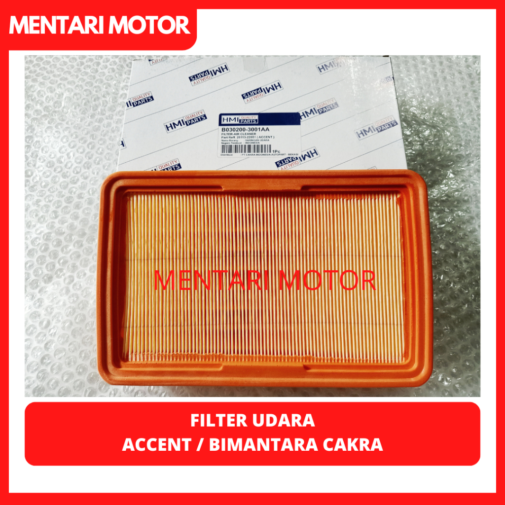 Jual Filter Udara Hyundai Accent Bimantara Cakra Orisinil Saringan