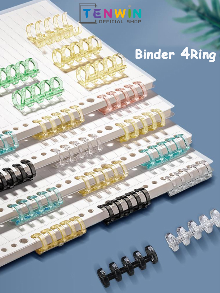 Jual DIY Binding Ring Binder ( 4 Rings ) Colors - 15 mm-Tenwin | Shopee ...