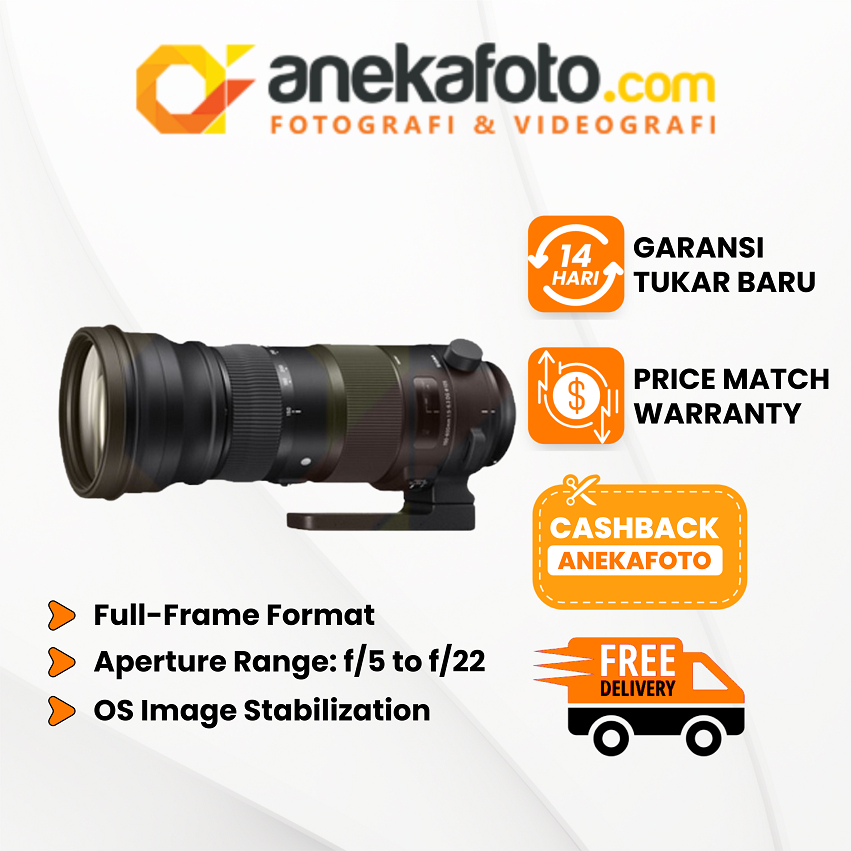 Jual Sigma 150-600mm f/5-6.3 DG OS HSM Contemporary Lens | Shopee Indonesia