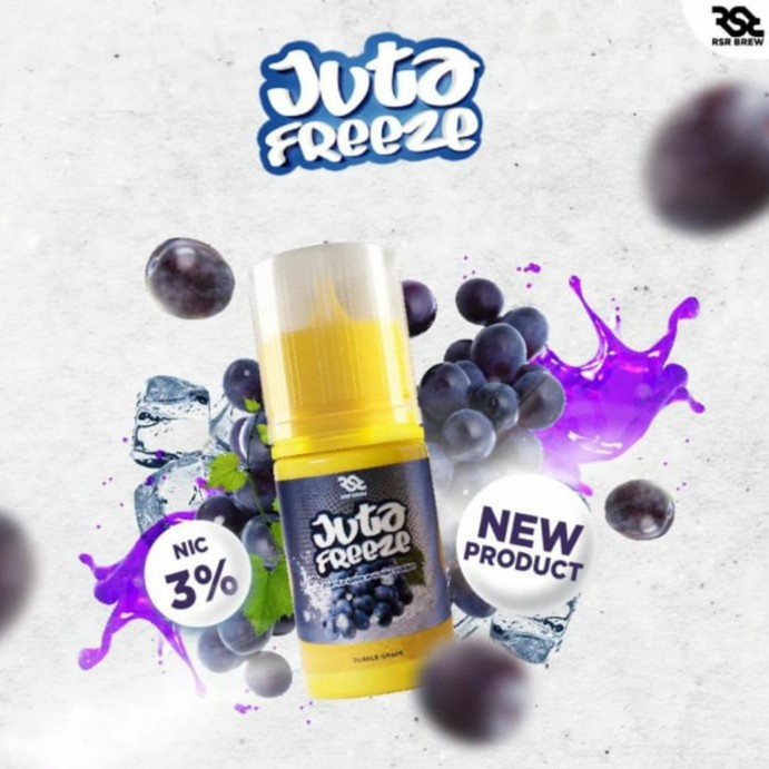 Jual [SALT] JUTA FREEZE PURPLE GRAPE 30ML 3 SALTNIC SERIES LIQUID