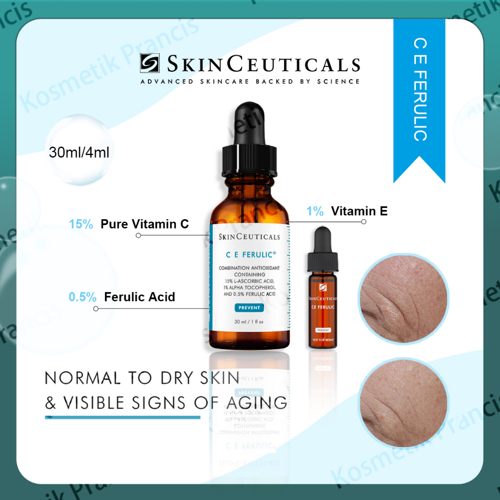 Jual Skinceuticals Vitamin C E Ferulic Serum 30ml(In Box) Phloretin CF30ml Antioxidant Serum