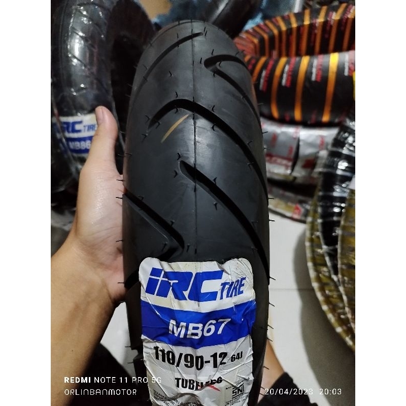 Jual Ban IRC MB67 110/90-12 Tubles/Ban Belakang Honda New Scoopy/Ban ...