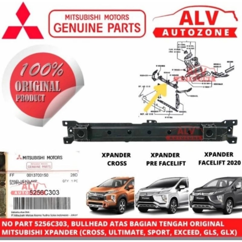 Jual BULLHEAD / PANEL ATAS TENGAH RADIATOR ORIGINAL MITSUBISHI XPANDER ...