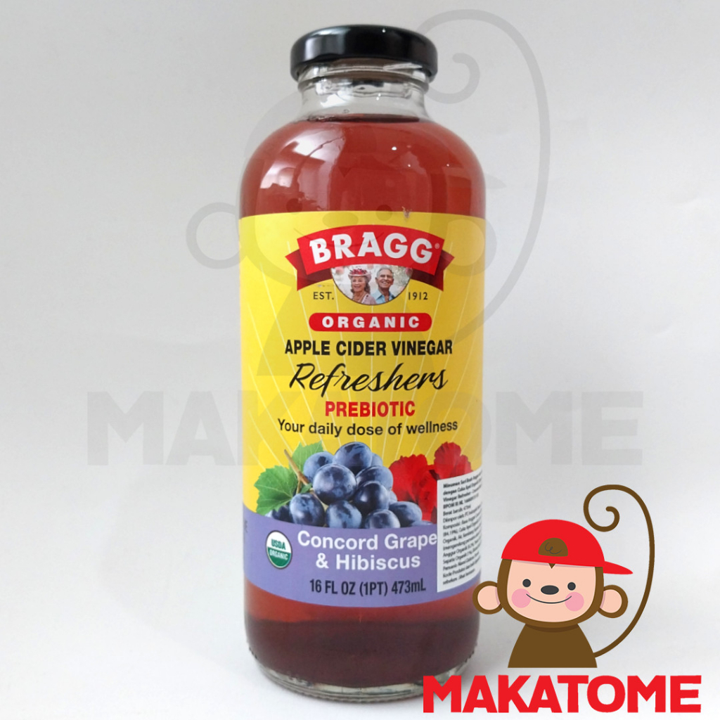 Jual Bragg Organic Apple Cider Vinegar refreshers concord grape ACV 16