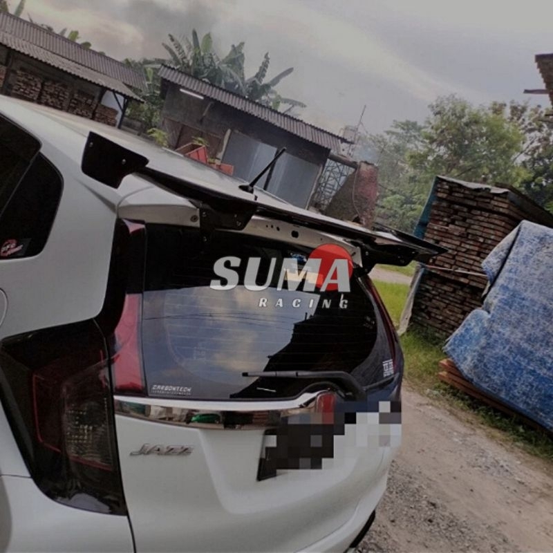 Jual SPOILER GT WING JS RACING HONDA JAZZ GK5 CARBON KEVLAR | Shopee ...