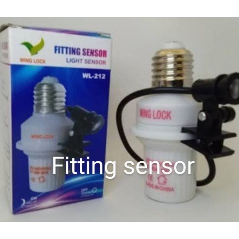 Jual FITTING LAMPU SENSOR CAHAYA E27 WING LOCK | Shopee Indonesia