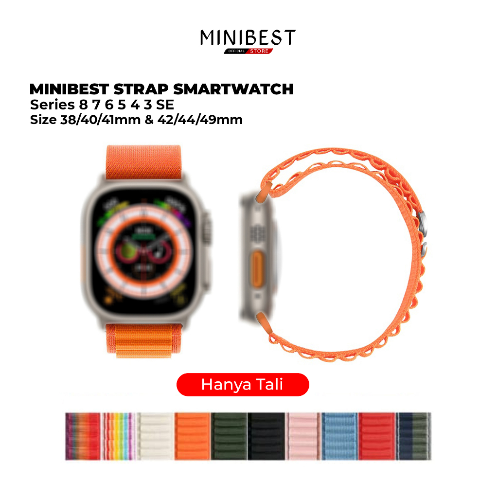 Jual Minibest Strap Apple Watch Smartwatch Nylon Loop Series Ultra Watchband