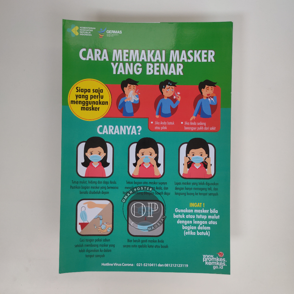 Jual Poster Cara Pakai Masker - Poster Edukasi | Shopee Indonesia