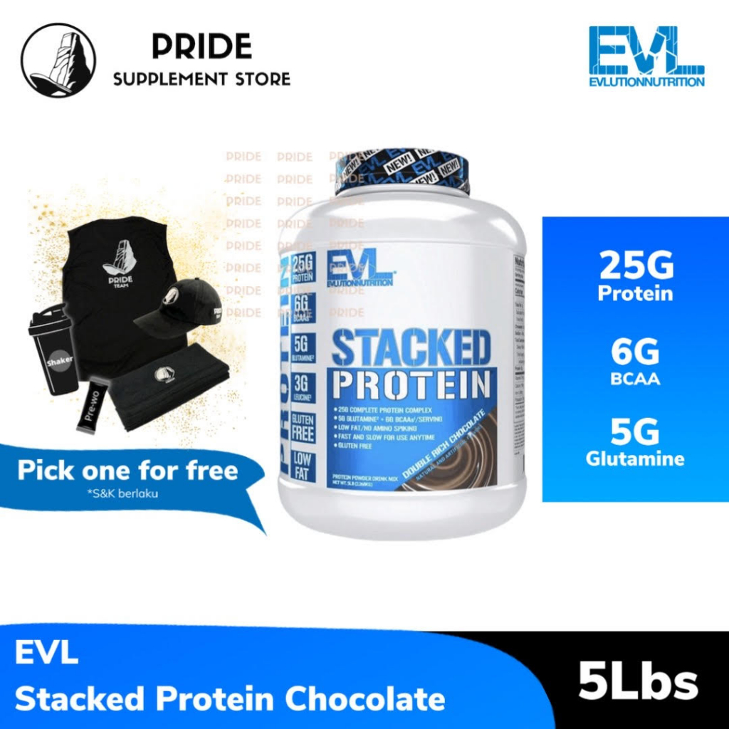 Jual Evl Stacked Protein Lbs Whey Protein Fast And Slow Digestion Shopee Indonesia