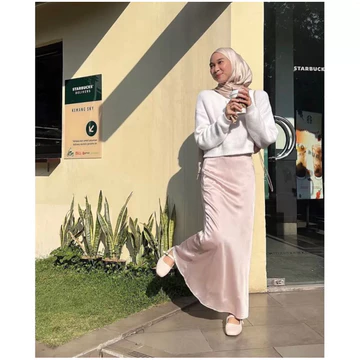 Rok Satin Lilit Midi Skirt Marmaid Maxi Korea Panjang Bahan Velvet Maxmara Roberto Cavali Pesta