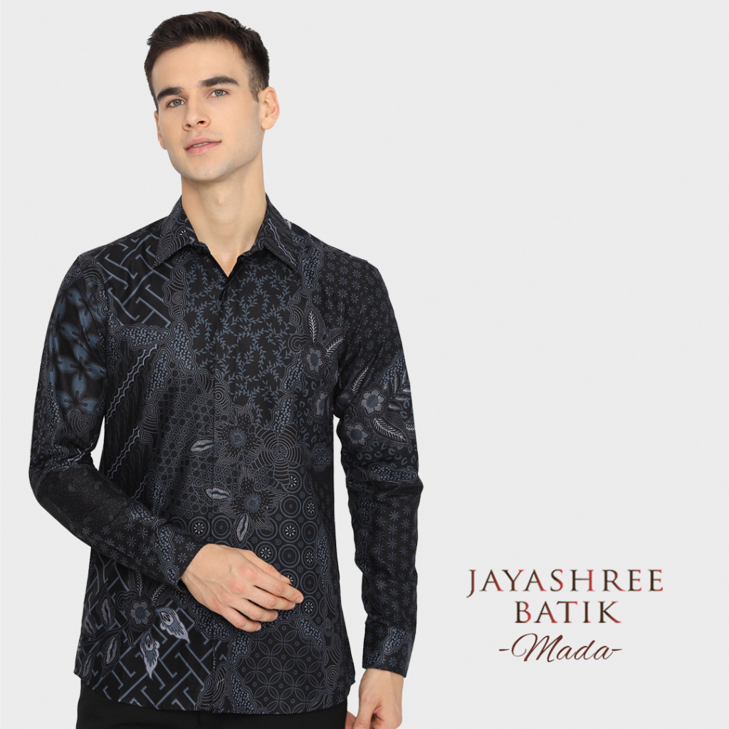 Jual Jayashree Batik Slimfit Mada Black Kemeja Batik Pria Lengan ...