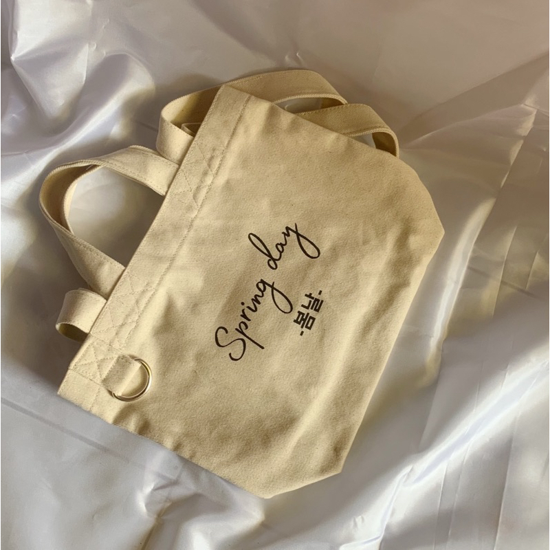 Jual Midi Korean Totebag Tote bag Kanvas Twill muat laptop 11” Tas