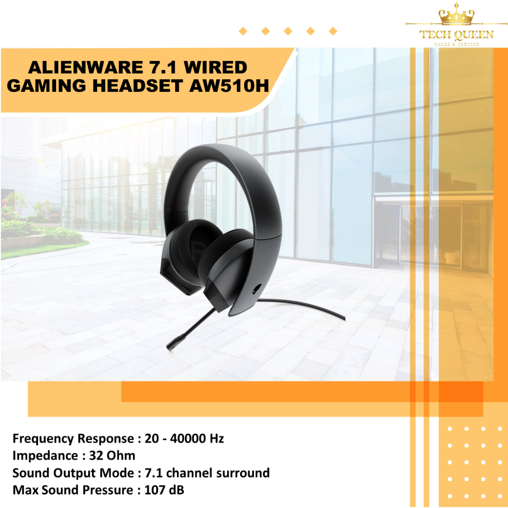 Jual ALIENWARE 7.1 WIRED GAMING HEADSET AW510H DARK SIDE OF