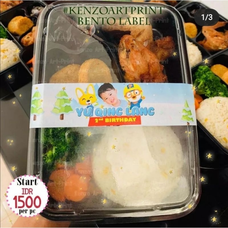 Jual Label Bento Lingkar | Shopee Indonesia