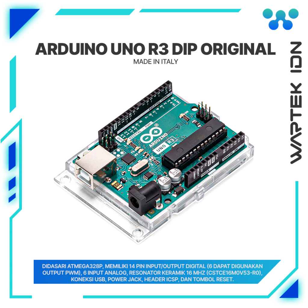 Jual Arduino Uno R3 Original Made In Italy - Rev 3 Microcontroller ...