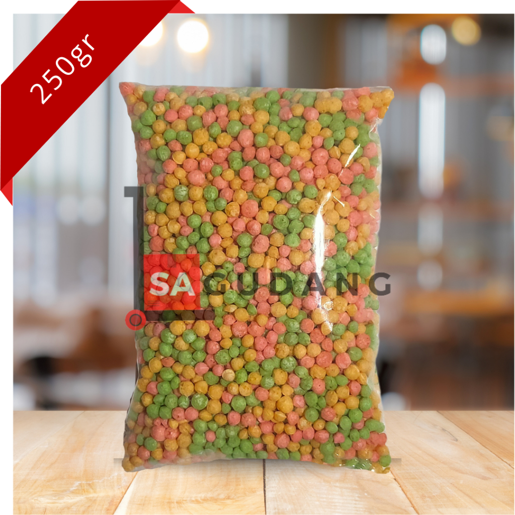 Jual Rice Crispy Repack 250gr Sereal Crunchy Rainbow Warna Warni Beras ...
