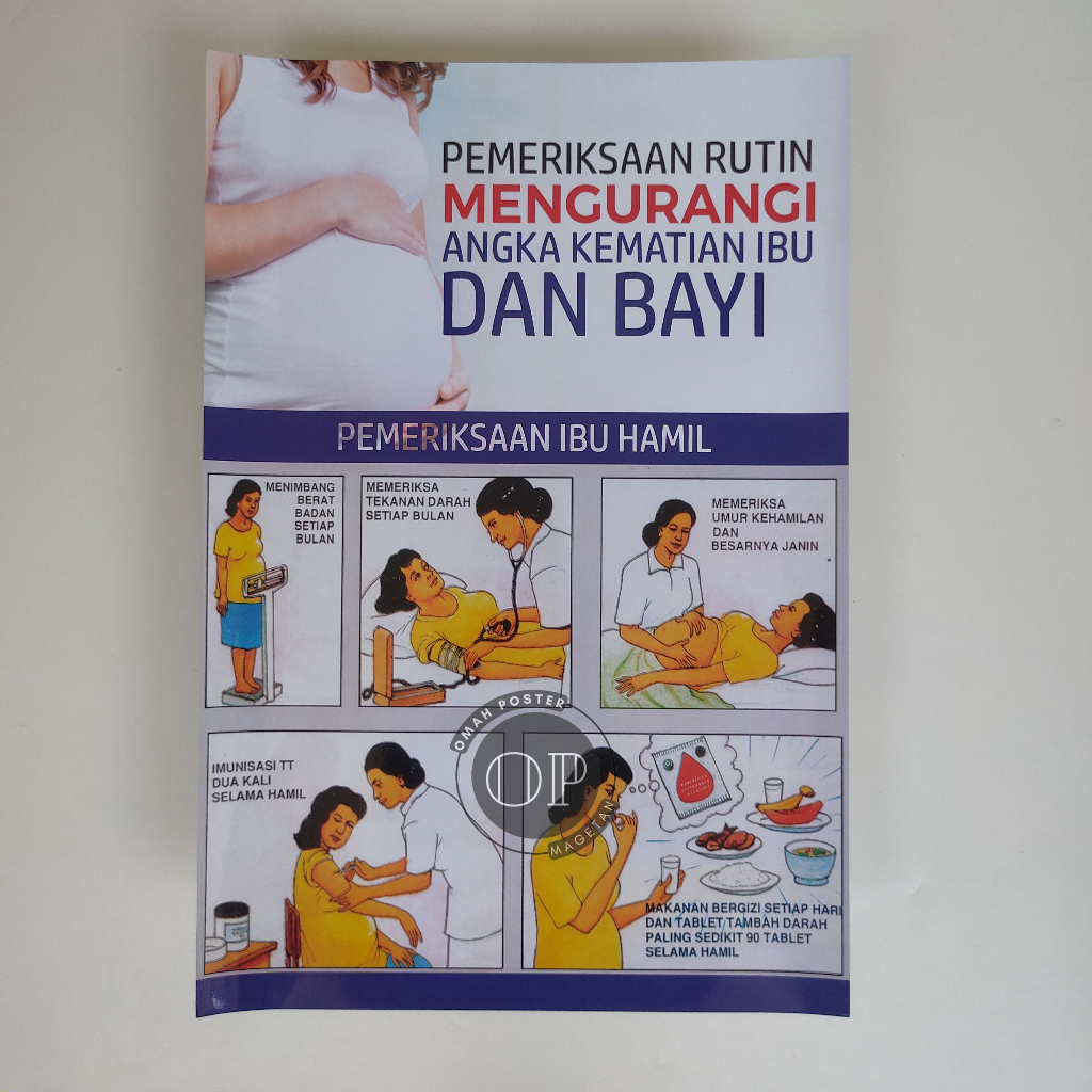 Jual Poster Pemeriksaan Ibu Hamil Poster Kehamilan Poster Kebidanan