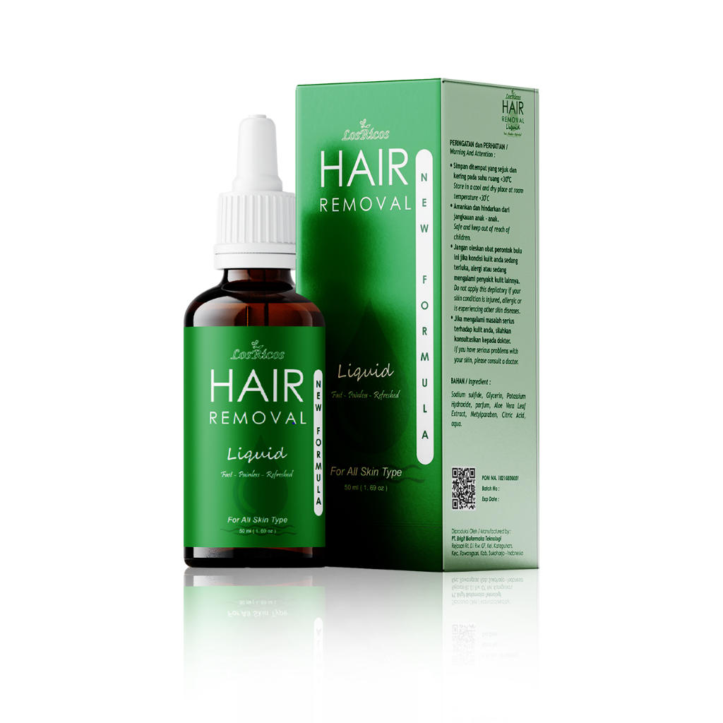 Jual Losricos Hair Removal Liquid Perontok Bulu Rambut Permanen BPOM Isi 50ml Shopee Indonesia