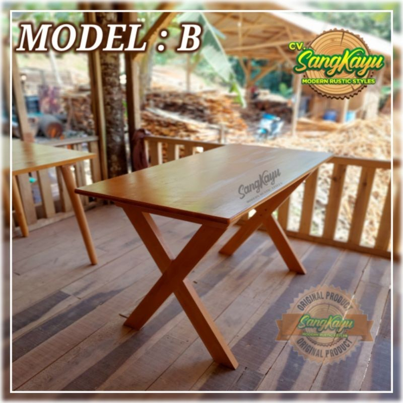 Jual Meja Kayu Minimalis Meja Kerja Meja Belajar Meja Gaming Wooden ...