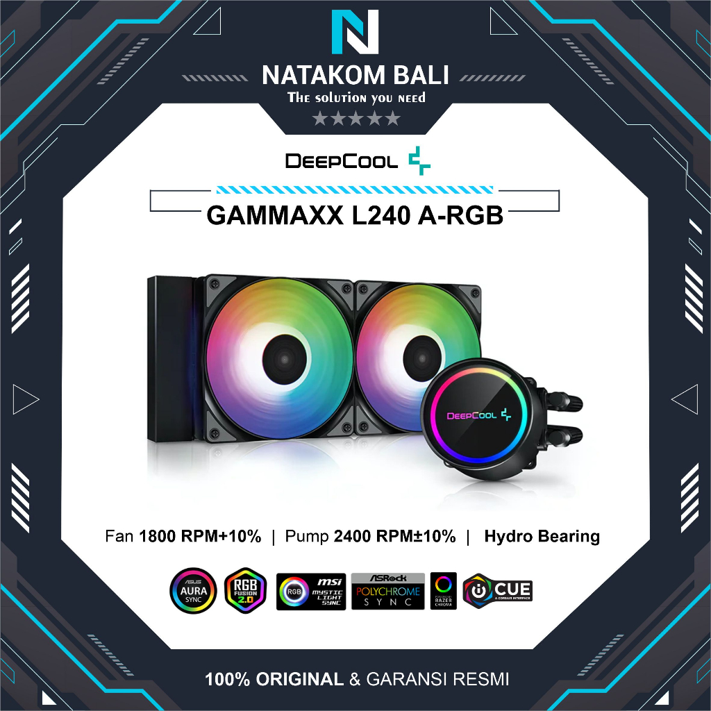 Jual FAN PROCESSOR LIQUID COOLER DEEPCOOL GAMMAXX L240 ARGB Shopee