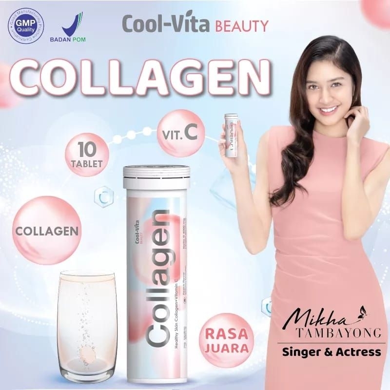 Jual Coolvita Healthy Skin Collagen + Vitamin C Rasa Peach 10 tablets