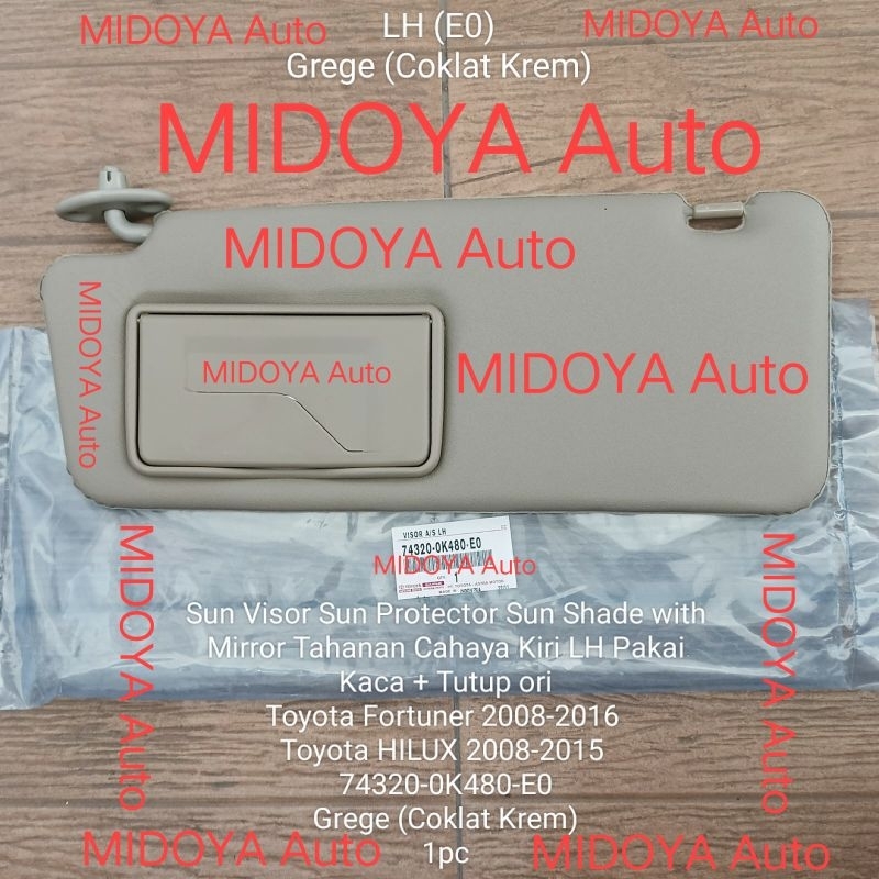 Sun visor fortuner 2010 discount