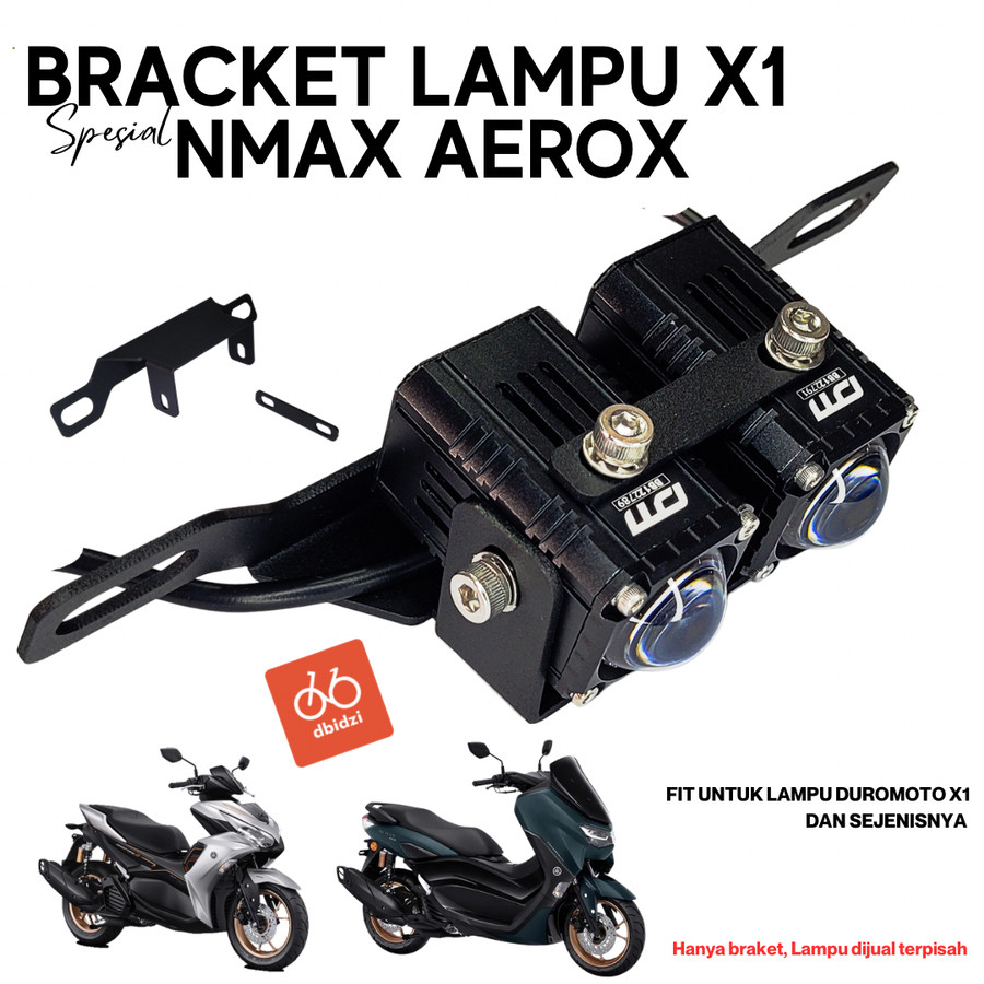 Jual Bracket Dudukan Lampu Tembak Nmax Aerox Duromoto X Premium