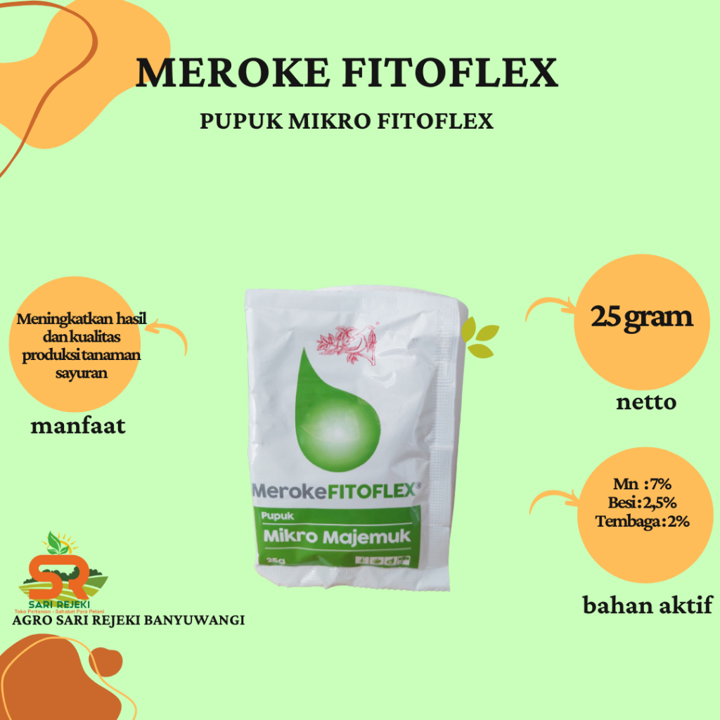 Jual PUPUK MIKRO FITOFLEX MEROKE 25GR | Shopee Indonesia
