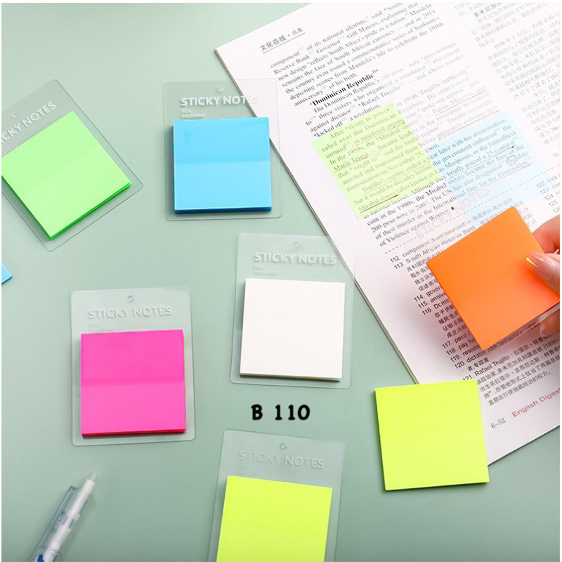 Jual B110 | STICKY NOTE TRANSPARAN | STICKY NOTE TAHAN AIR | 50 LEMBAR ...