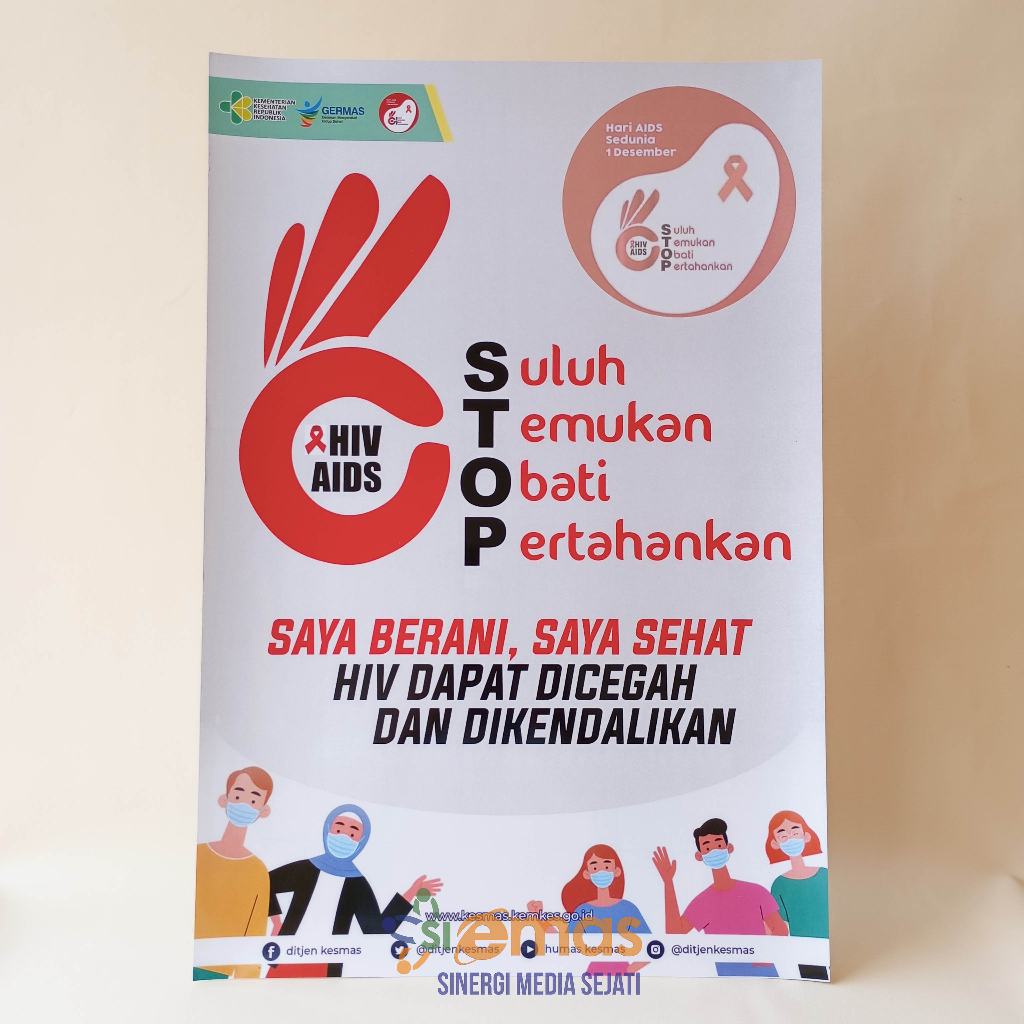 Jual Poster Hiv Aids Poster Edukasi Cegah Hiv Aids Shopee Indonesia