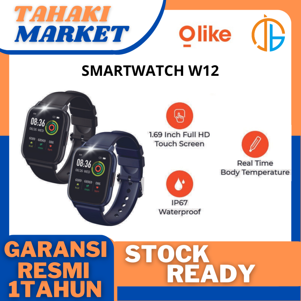 Jual Olike Smartwatch Jam Tangan Horizon Hd Full Touch Screen Real Time W Murah Pria Wanita