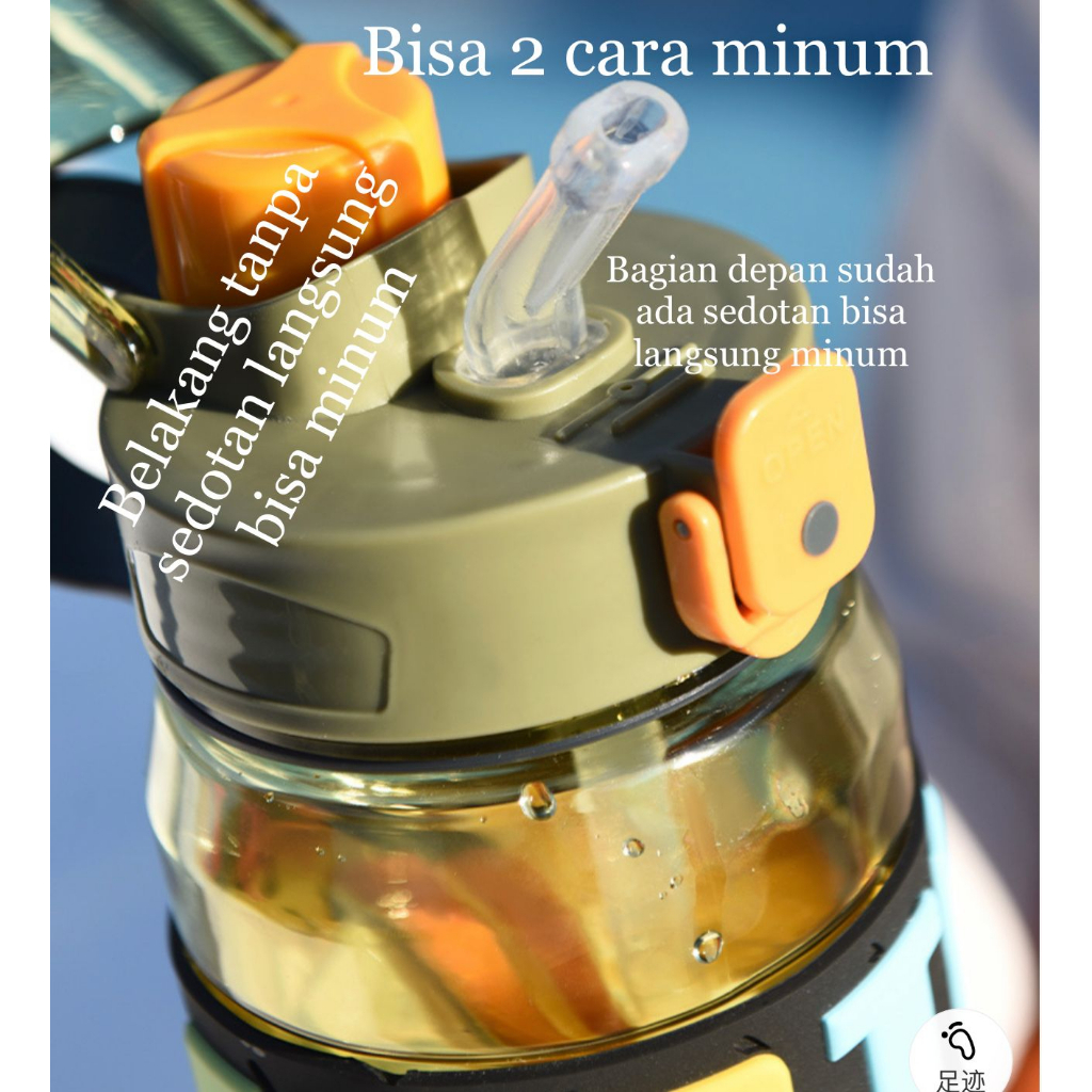 Jual Ax 252 Botol Plastik Outdoor Dewasa dan Anak 1500ml BPA FREE botol ...