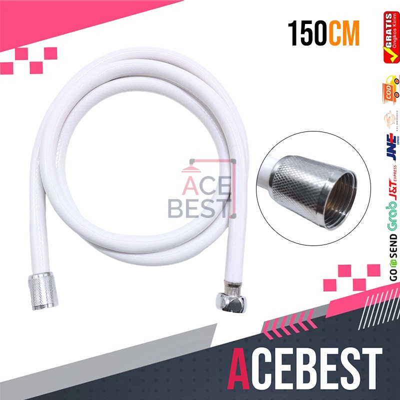 Jual Selang Shower Toilet Selang Jet Shower Shower Mandi Fleksibel 1,5 m Plastik PVC G57