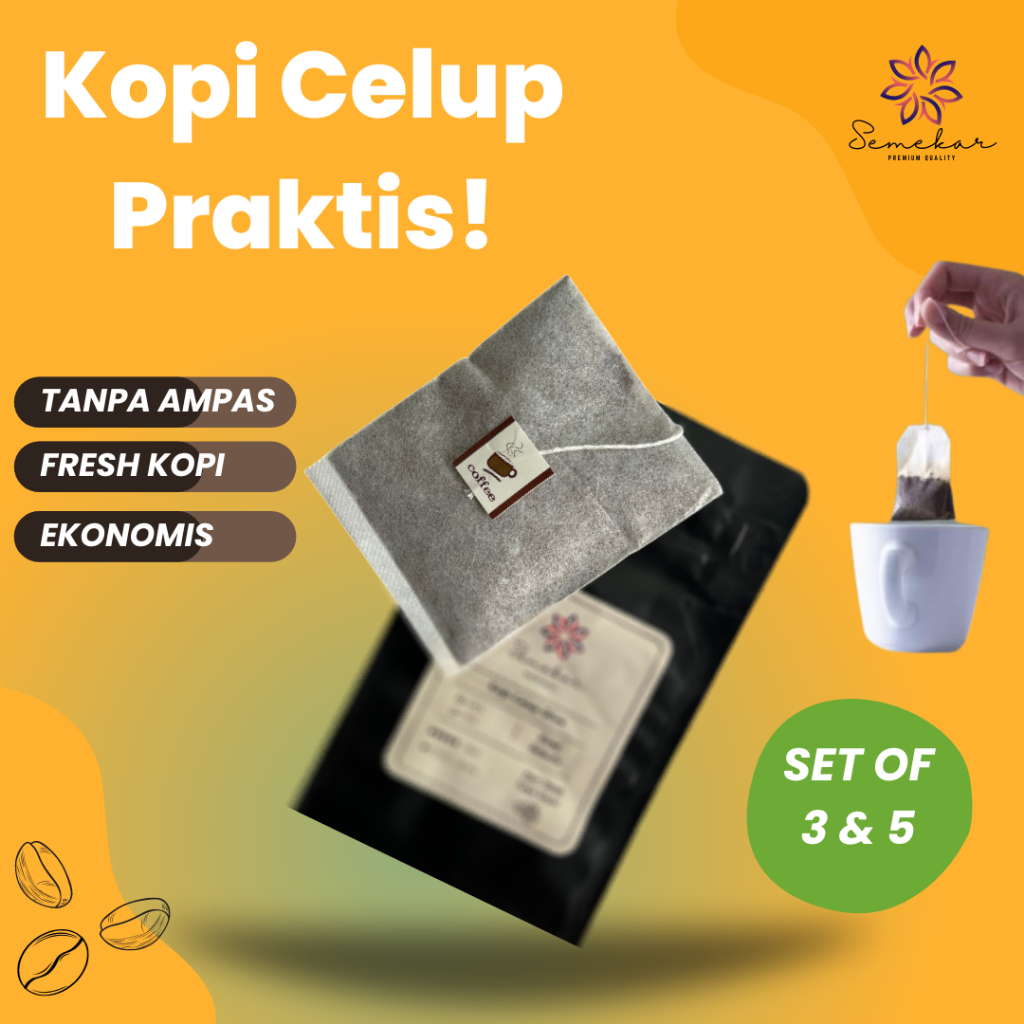 Jual Kopi Celup sachet Robusta Coffee Saset Asli Murni Tanpa Ampas