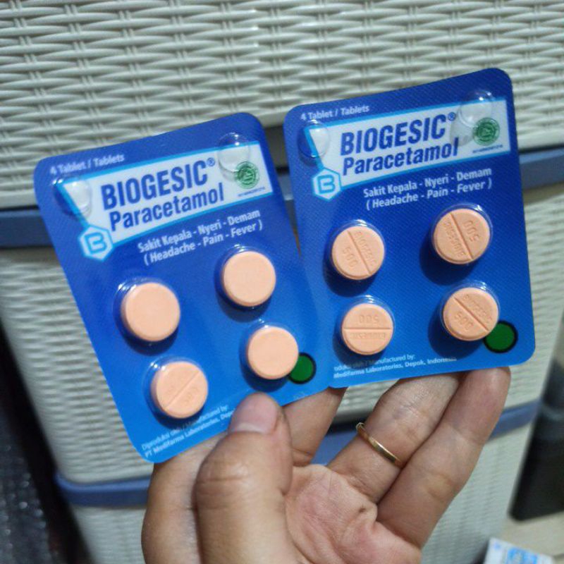 Jual Biogesic Paracetamol Sakit Kepala Nyeri Demam Strip Isi Tablet Shopee Indonesia