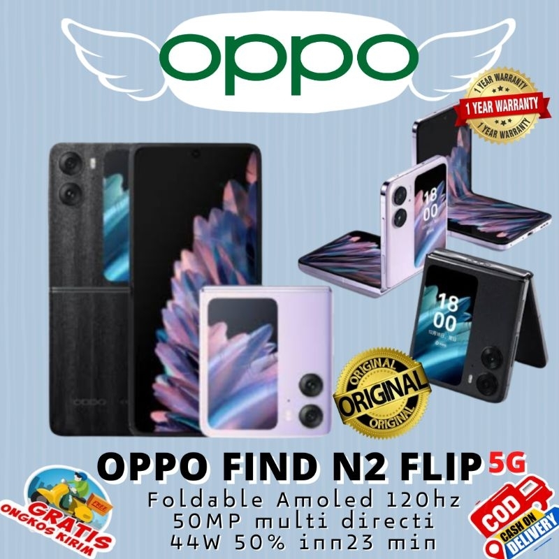 Jual OPPO FIND N2 FLIP 5G RAM 8GB+8GB/256GB ExtendedRam BARU 100% ...