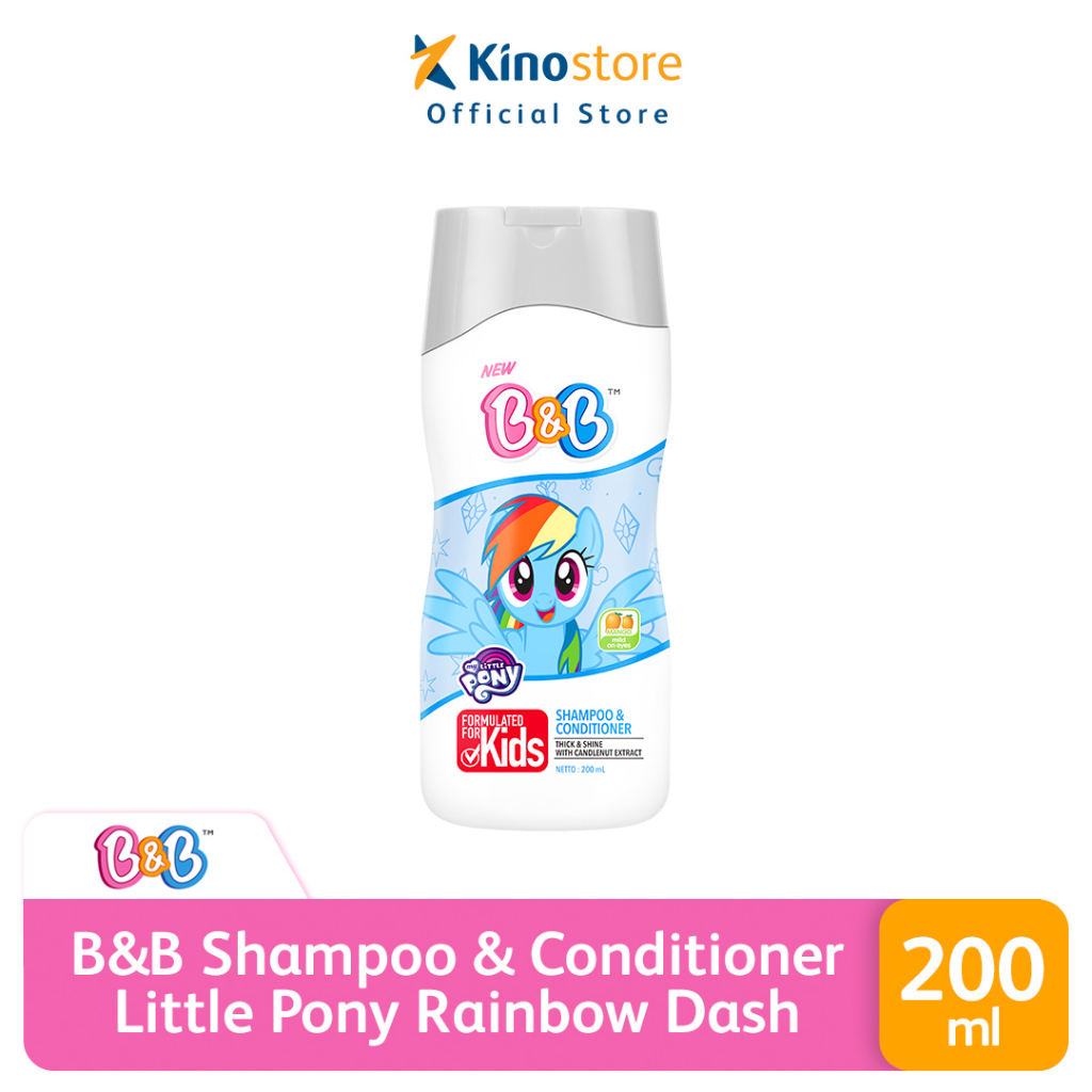 Jual B&B Kids Shampoo & Conditioner Rainbow Dash 200 ML Botol | Shopee ...