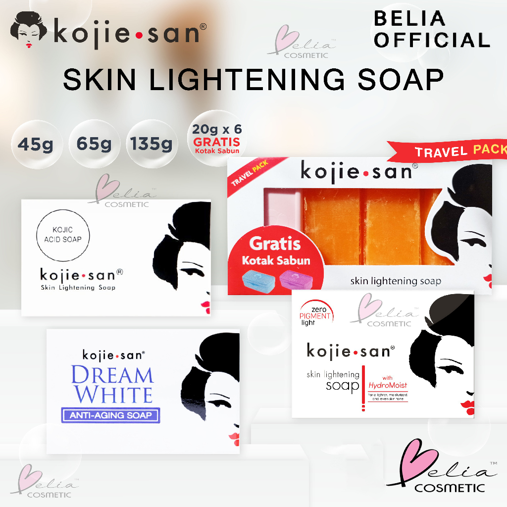 Jual BELIA KOJIE SAN Skin Lightening Soap Kojic Acid, Dream White 45