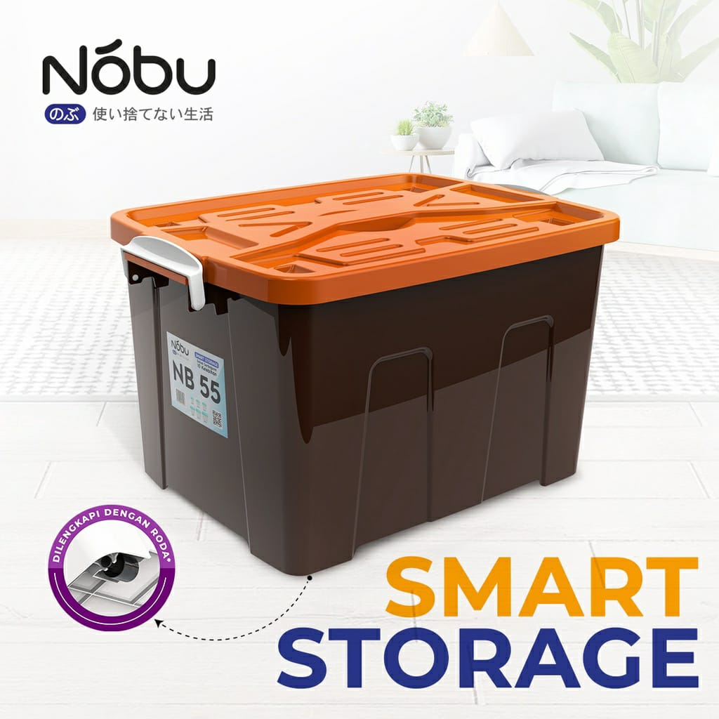 Jual BOX CONTAINER NOBU 55 LITER / Container Box Plastik / Container ...