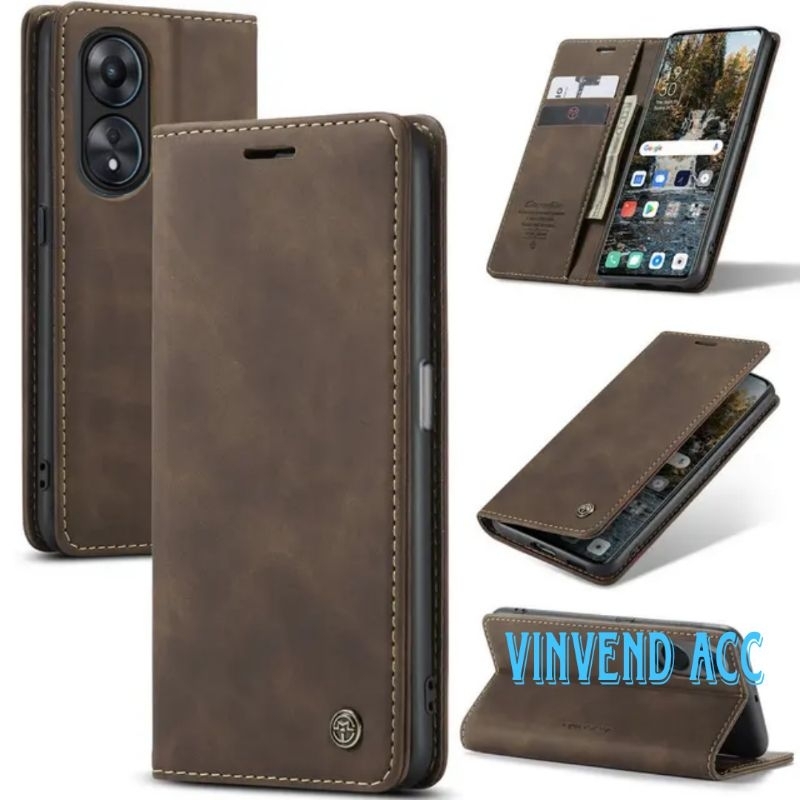 RonRon Cover OPPO A78 5G Libro, Flip Custodia Portafoglioin
