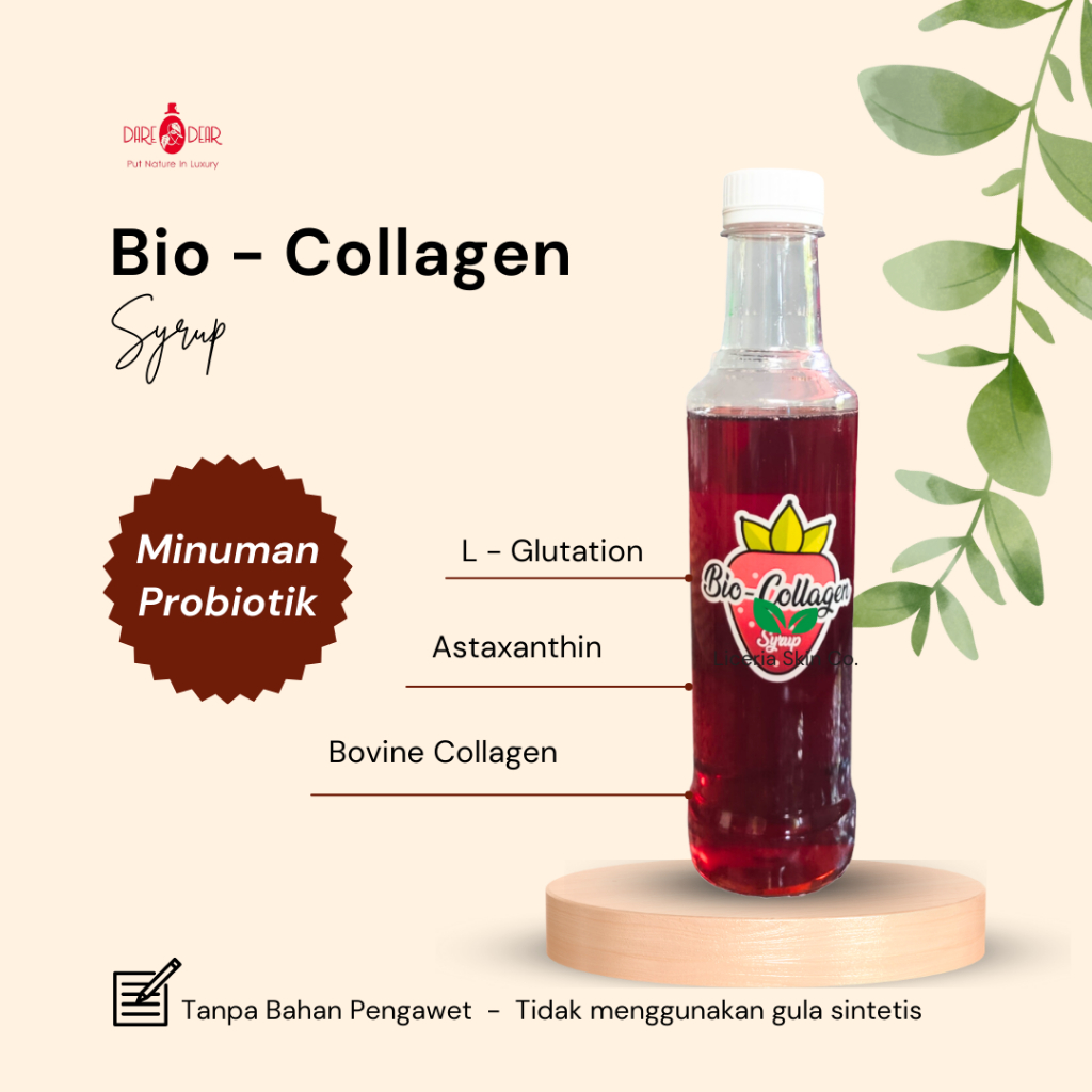 Jual Bio Collagen - Syrup Probiotik dengan kandungan Bovine Collagen, L ...