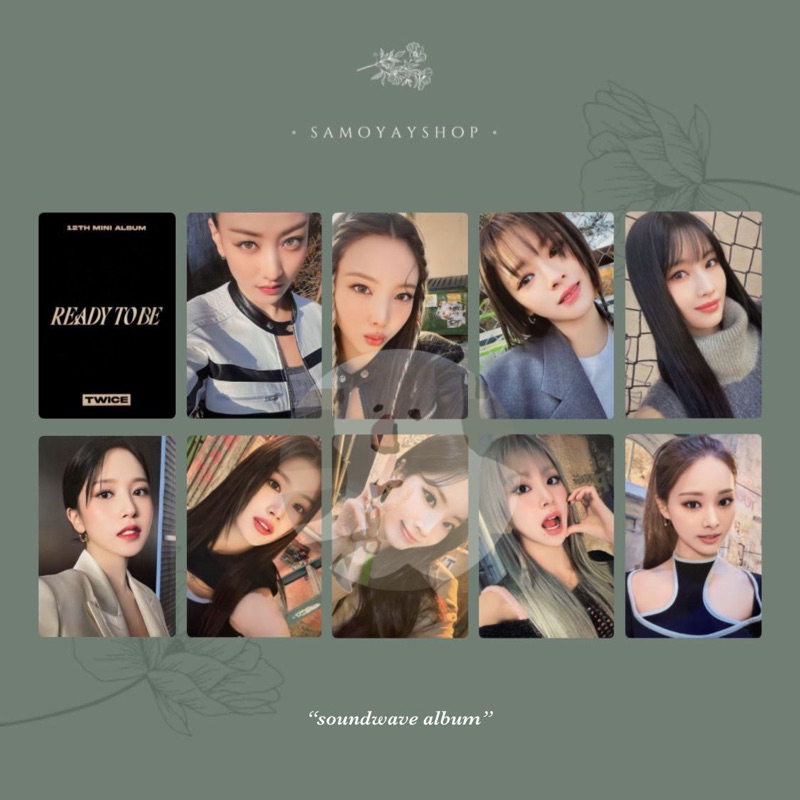 TWICE READY TO BE Soundwave特典トレカ全員9枚セット TWICE READY TO BE Soundwave特典トレカ全員9枚セット