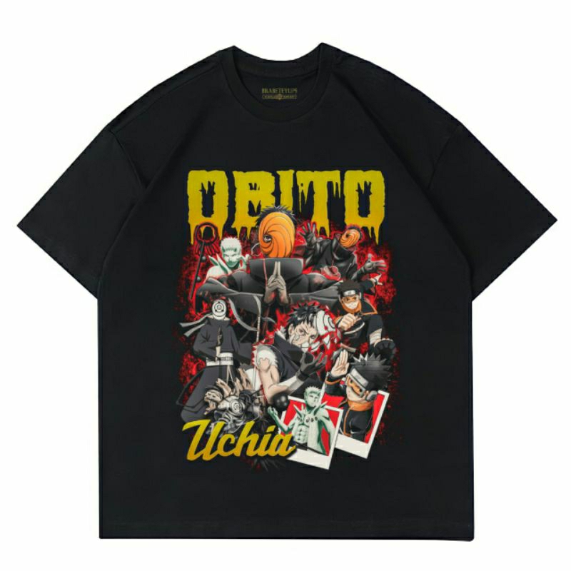 Jual KAOS ANIME OBITO UCHIHA | NARUTO | T-SHIRT ANIME | BAJU TOKOH