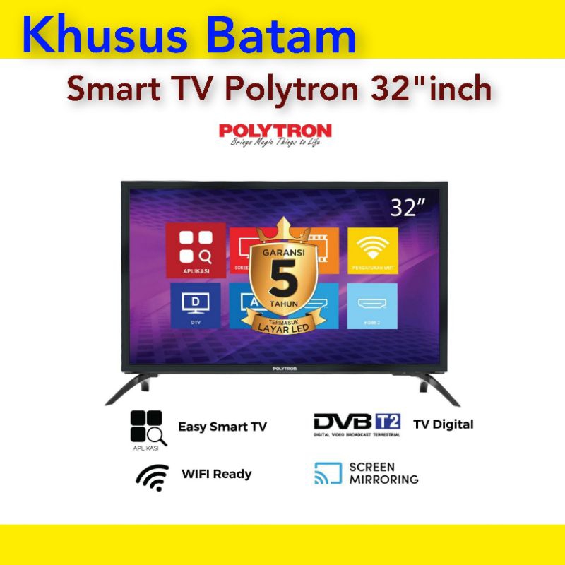 Jual Smart Tv 32"inch Polytron PLD 32MV1859/TV POLYTRON 32"INCH(KHUSUS
