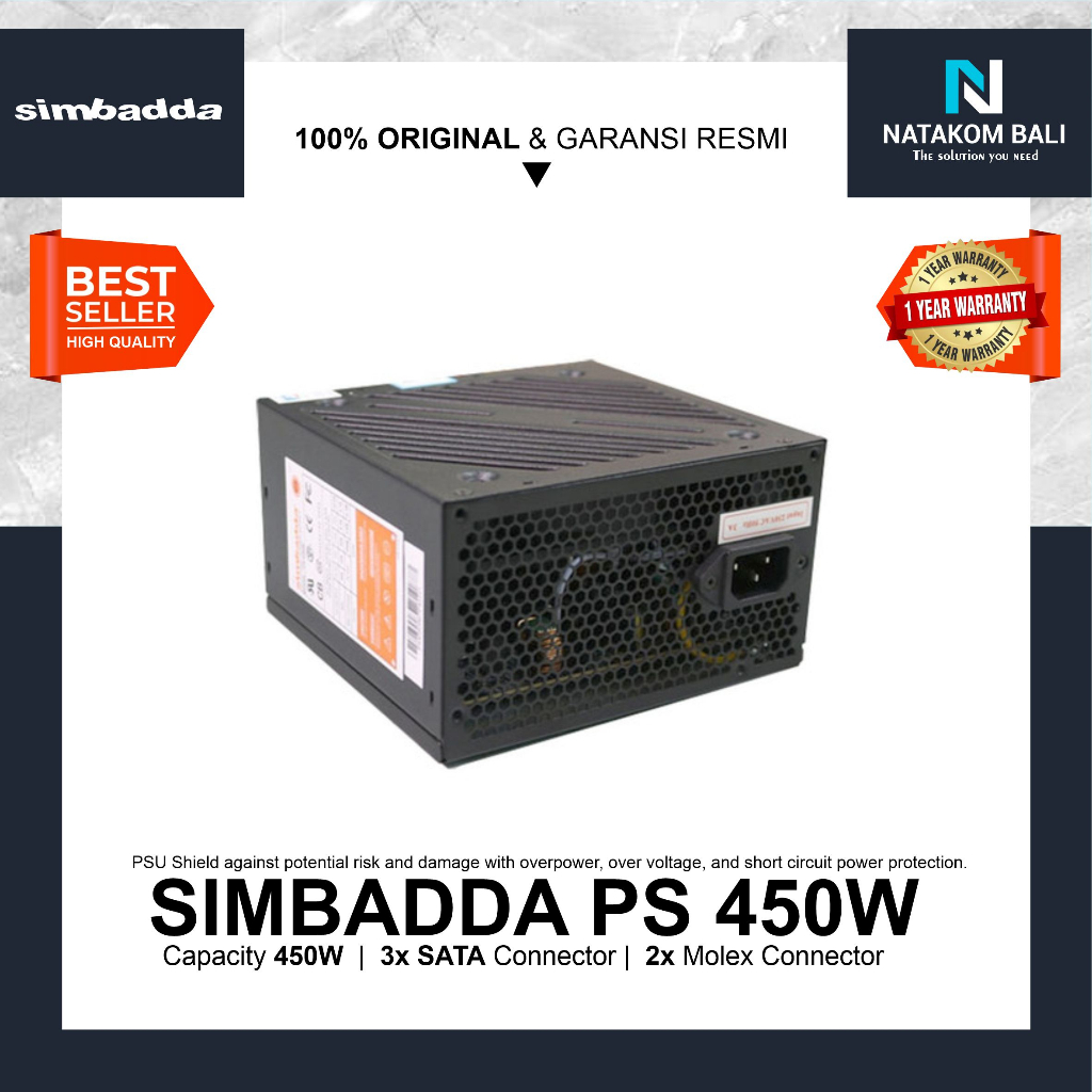 Jual Power Supply Simbadda Ps W Psu Standard Shopee Indonesia