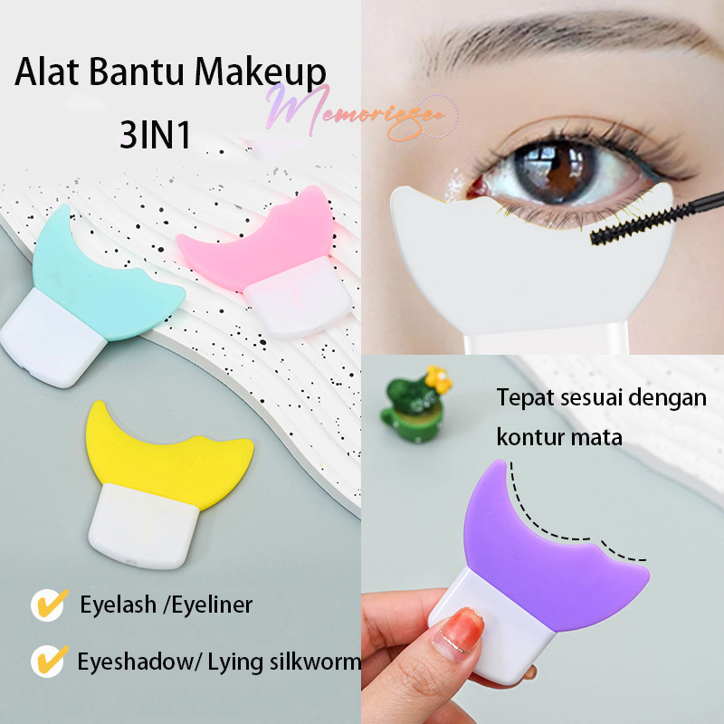 Jual COD&Ready Alat Bantu Makeup 3in1 Aplikator Maskara Eyeliner