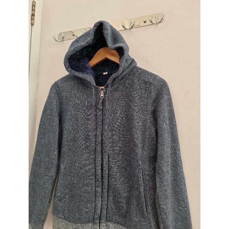 Zip hoodie uniqlo sherpa sale