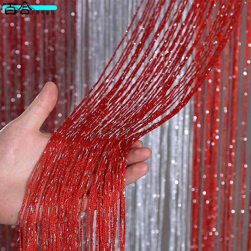 TIRAI GLITTER UKURAN 100CMX200CM/tirai dekorasi/tirai pintu DLL
