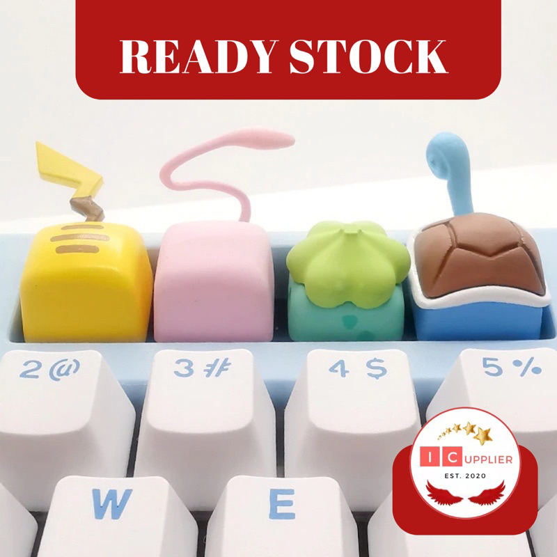 Jual READY STOCK!!! Pokemon Anime Kawaii Keycaps For Mechanical ...